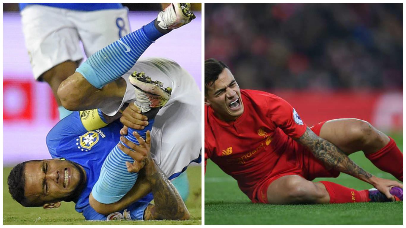 Дани Алвеш и Фелипе Коутиньо с тежки контузии