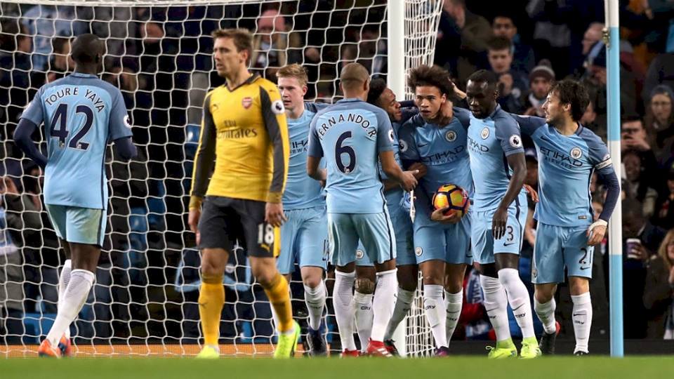 Манчестър Сити обърна Арсенал за едно полувреме и вече е втори