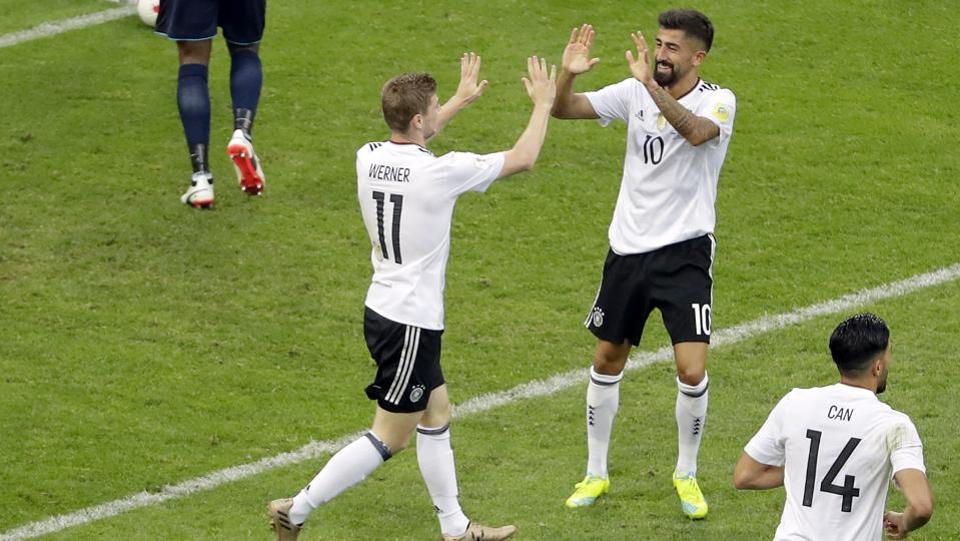 Германия срещу Мексико на полуфинал на Купата на Конфедерациите